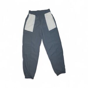 Fabletics Gray and White Jogger Pants